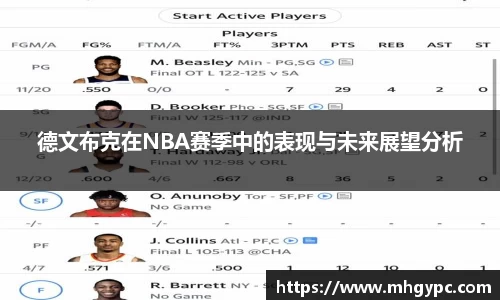 德文布克在NBA赛季中的表现与未来展望分析